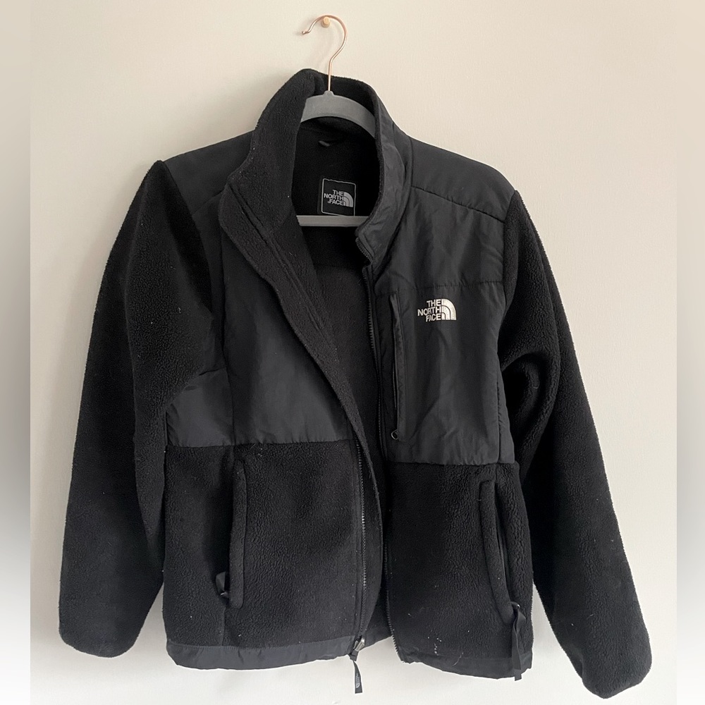 Black NORTHFACE Denali Zip Up Fleece Size Medium